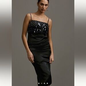 NWT RHODE -Gabriella Tassel
Midi Dress, Black, Size XL